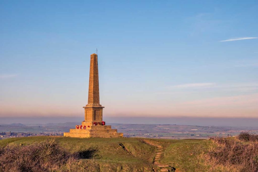 Ham Hill War Memorial Near Yeovil In Somerset In England